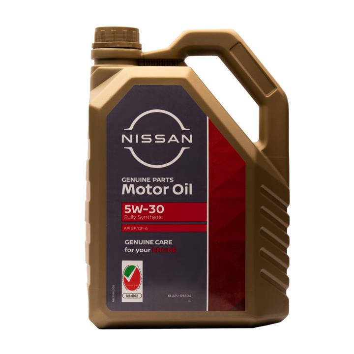 روغن موتور خودرو نیسان جنیون پارتس مدل 5W30 حجم 4 لیتر